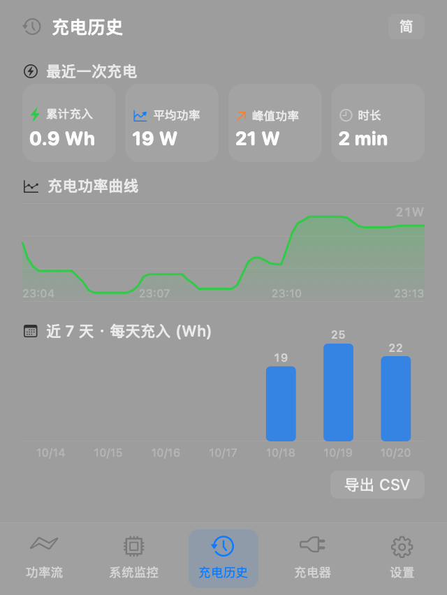 充电历史